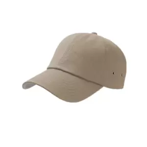 Image of Atlantis Action 6 Panel Chino Baseball Cap (One Size) (Khaki)
