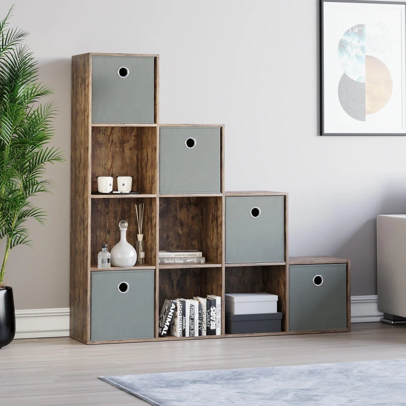 Image of Lassic 10 Cube Storage Unit DB + Set of 5 Storage Cubes Grey unisex 10 Unit