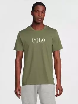 Image of Polo Ralph Lauren Lounge Large Logo T-Shirt, Army Olive Size M Men