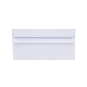 Image of 5 Star Office DL Envelopes Wallet Self Seal 80gsm White Retail Pack Pack 50