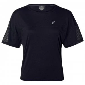 Image of Asics Style Short Sleeve T Shirt Ladies - Black/Grey