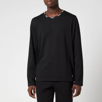 Image of Polo Ralph Lauren Mens Liquid Cotton Long Sleeve Top - Polo Black - S