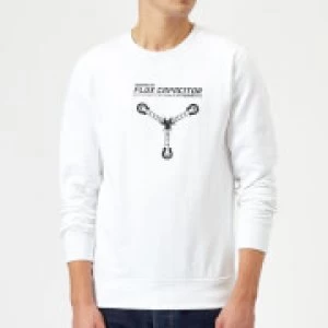 Image of Back To The Future Powered By Flux Capacitor Sweatshirt - White
