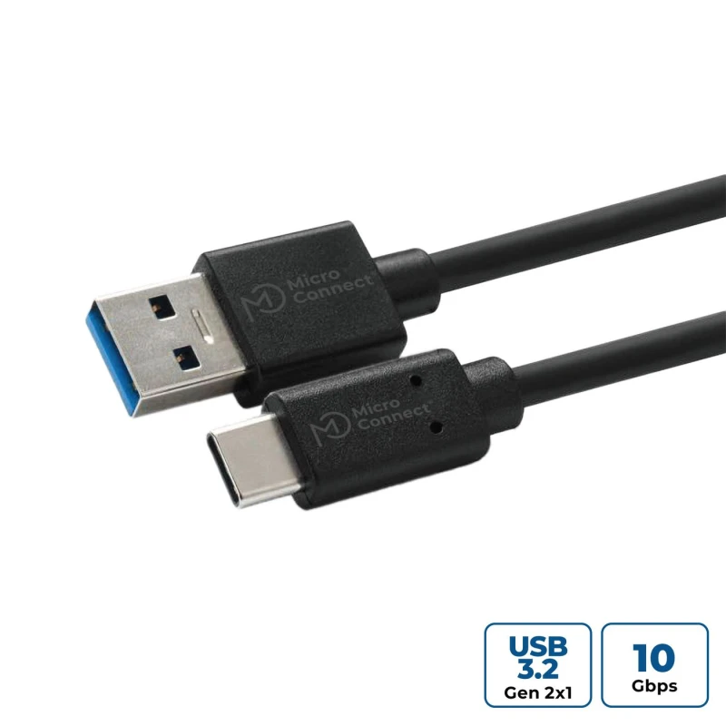 Image of Microconnect USB3.2CA1 USB cable USB 3.2 Gen 2 (3.1 Gen 2) 1m USB A U