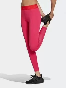 Image of adidas Techfit Long Leggings - Red, Size S, Women