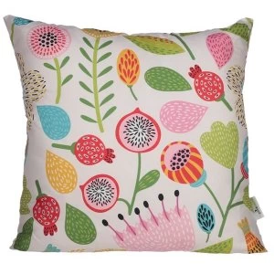 Image of Autumn Floral Design Cushion with Insert