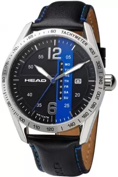 Image of Head Athens 44mm Black/Blue Watch H800212