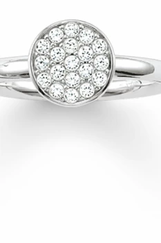 Image of Ladies Thomas Sabo Sterling Silver Size P.5 Glam & Soul Ring TR2050-051-14-56