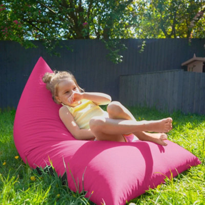 Image of rucomfy Beanbags Rucomfy Indoor Or Outdoor Kids Water Resistant Humbug - Pink Beanbag Lounger