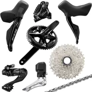Image of Shimano 105 Di2 R7100 50/34 Groupset - Grey