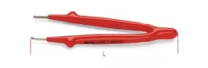 Image of Beta Tools 994 MQ VDE 1000V Insulated Straight Knurled Point Spring Tweezers