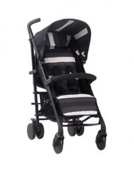Image of My Babiie Am To Pm Mb51 Charcoal Stripes Stroller