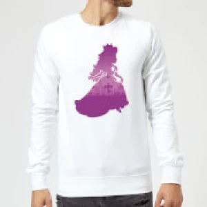 Image of Nintendo Super Mario Peach Silhouette Sweatshirt - White - M
