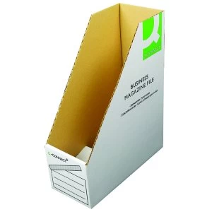 Image of Q Connect Business Magazine File W100xD230xH300mm White Pack of 10 K