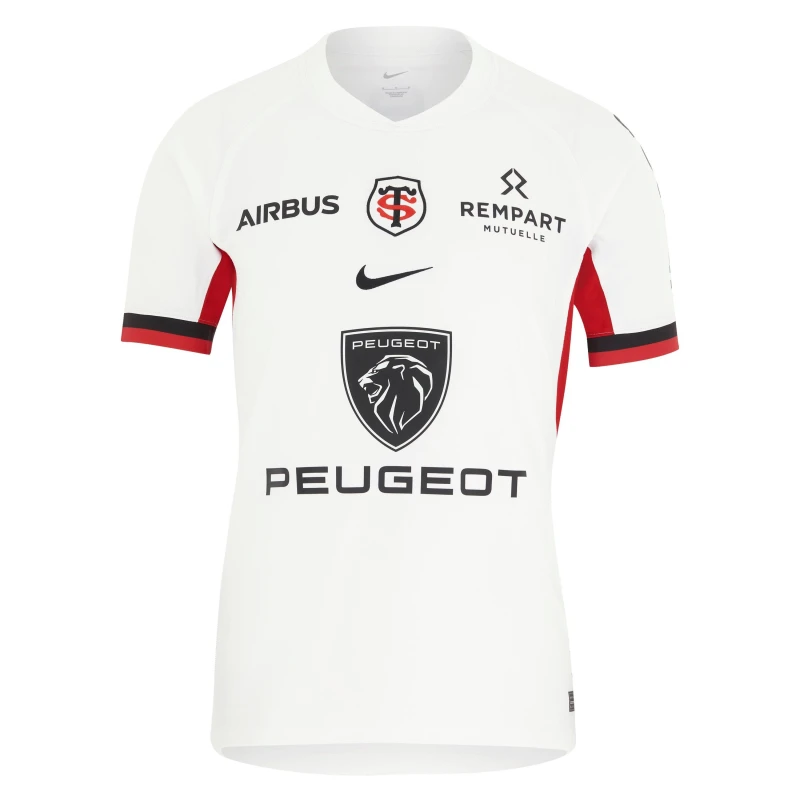 Image of Nike Stade Toulousain Away Shirt 2024 2025 Adults - White White M