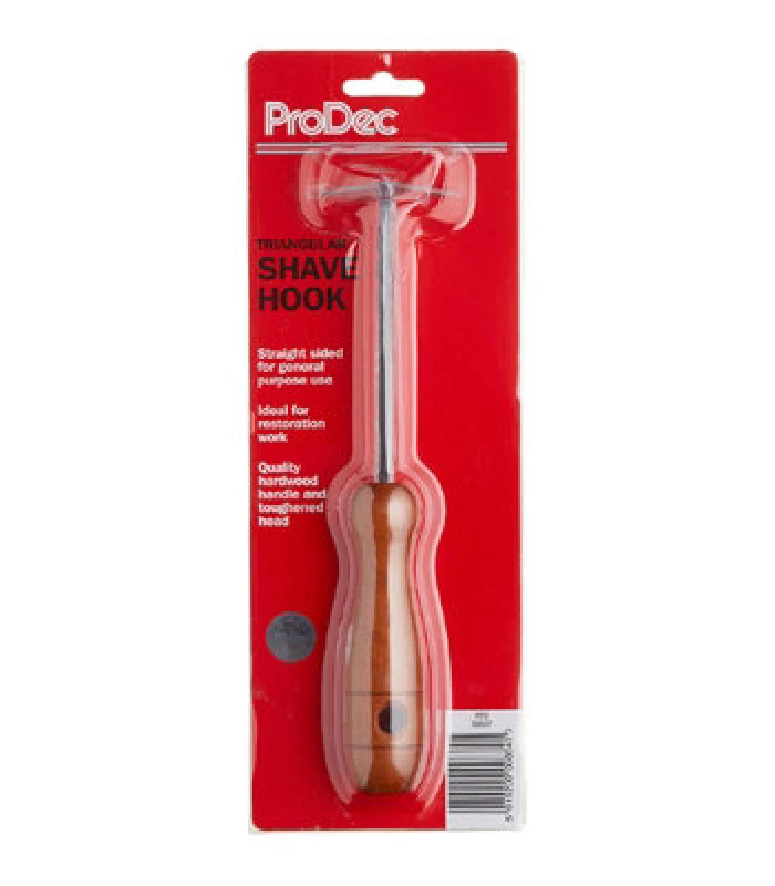 Image of Prodec Trianglar Shave Hook With Wooden Handle