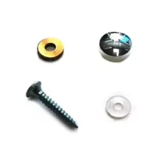 Image of GTV Fixing Elements for Glass and Mirrors Small Supports - Colour Chrome, Pack o