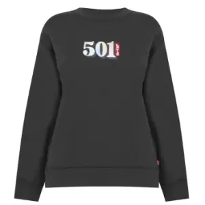 Image of Levis GS 501 Crew Sweater Womens - Black