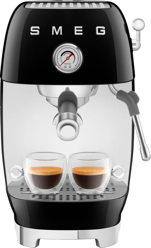 Image of Smeg 50's Style Cold Brew Espresso Coffee Machine - Black - ECF03BLUK