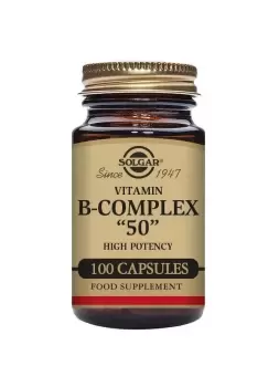 Image of Solgar Vitamin B-Complex 50 High Potency Vegetable Capsules - Pack of 100