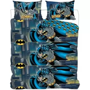 Image of Batman Rotary Duvet Set (Double) (Blue/Black)