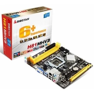 Image of Biostar H81MHV3 Intel Socket LGA1150 H3 Motherboard