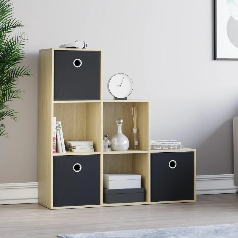 Image of Lassic 6 Cube Storage Unit (O) + Set of 3 Storage Cubes Black unisex 6 Unit