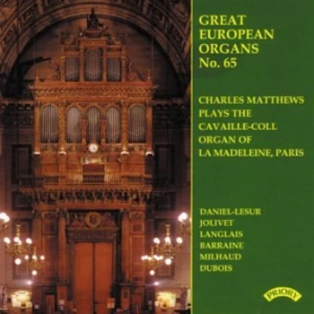 Image of Charles Matthews - Great European Organs No. 65 (Matthews) CD