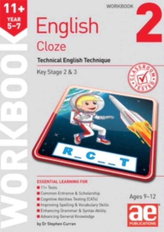Image of 11+ English Year 5-7 Cloze Workbook 2 : Technical English Technique Paperback / softback