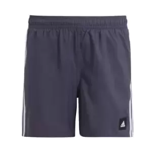 Image of adidas 3-Stripes Swim Shorts Kids - Shadow Navy / Dawn Blue