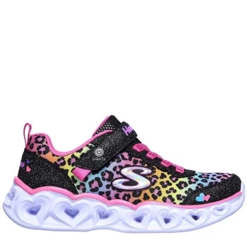 Image of Skechers Heart Light Up Trainers Child Girls - Multi