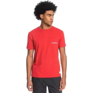 Image of Quiksilver T-Shirt Mens - Red