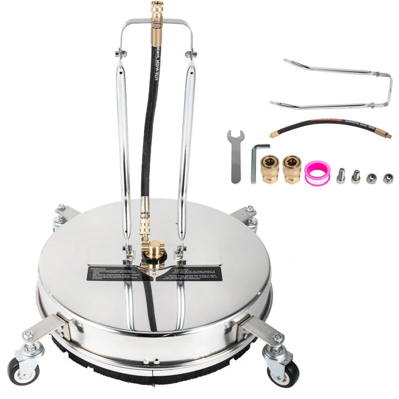 Image of VEVOR Mophorn 18' Surface Cleaner 4000 psi Pressure Washer 1/4' qc Stainless Steel Twin Rotary Arm for Decks QDXDJ18CBDZJ00001V0