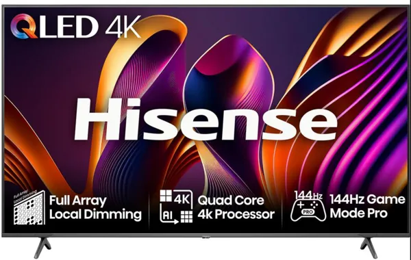 Image of Hisense 65" 65E7NQTUK Smart Pro 4K Ultra HD QLED TV