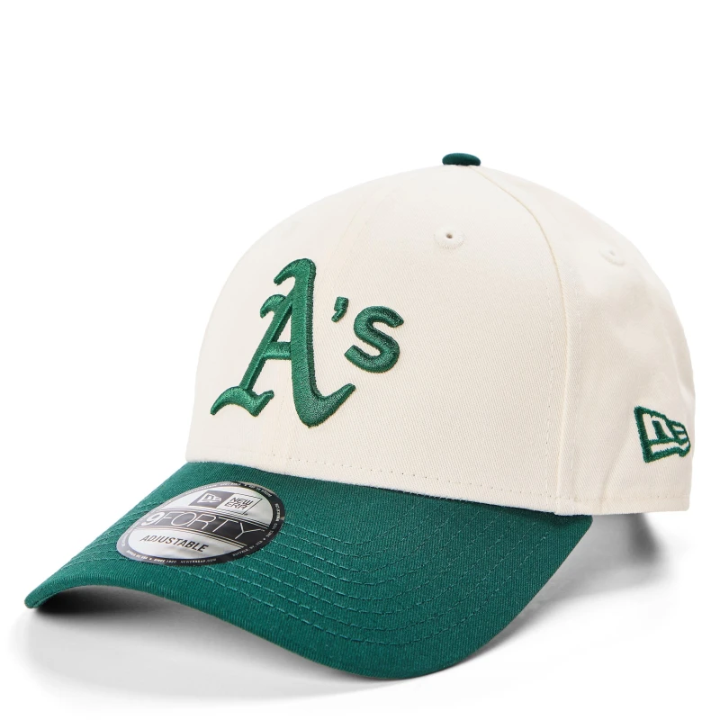 Image of New-Era COLOURBLOCK 9FORTY OAKLAND ATHLETICS mens Cap in Green