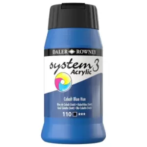 Image of Daler Rowney System 3 Acrylic Paint Cobalt Blue (500ml)