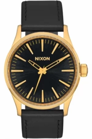 Image of Unisex Nixon The Sentry 38 Leather Watch A377-1604