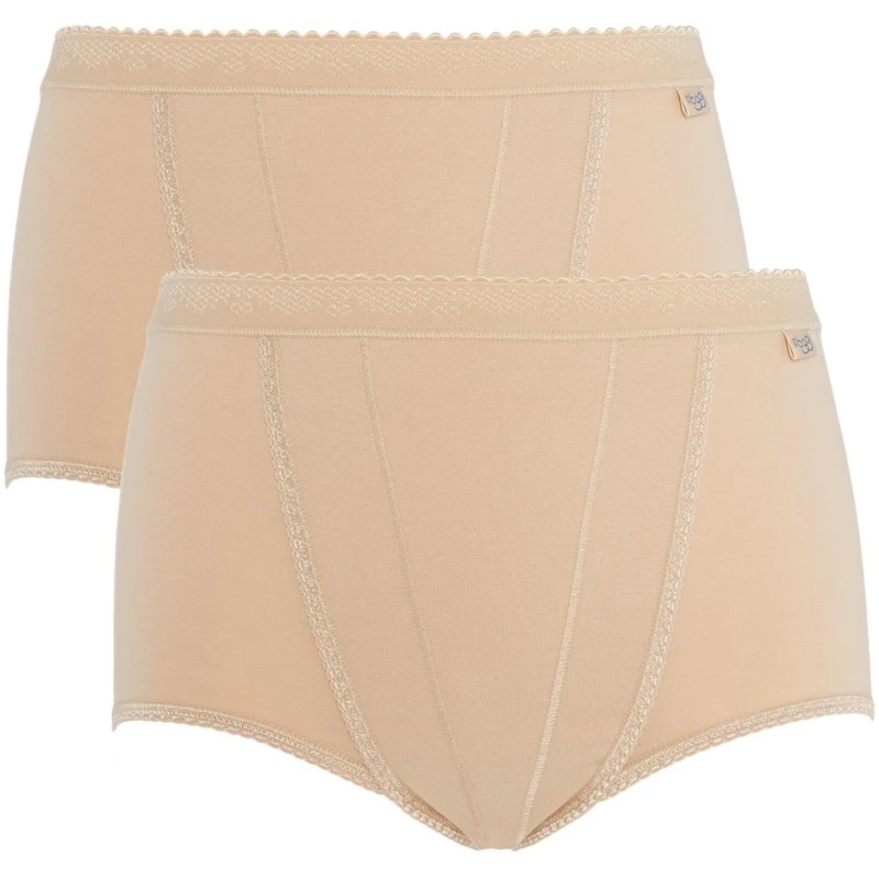 Image of Sloggi Sloggi 2Pack Control Maxi Knicker Skin Skin Female 16 CN84903
