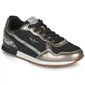 Image of Pepe jeans ARCHIE TOP womens Shoes Trainers in Black,4,5,5.5,6.5,7.5