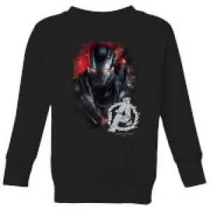 Image of Avengers Endgame War Machine Brushed Kids Sweatshirt - Black - 7-8 Years