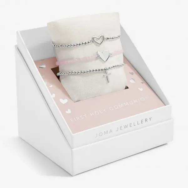 Image of You Gift Box First Holy Communion Silver Plated Set Of 3 Bracelets C710