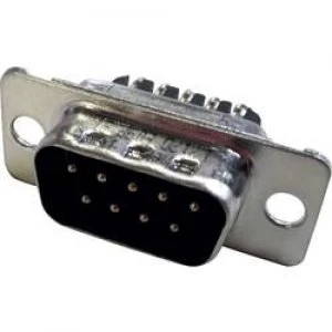 Image of D SUB pin strip 180 Number of pins 9 Screws Amphenol