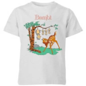 Image of Disney Bambi Tilted Up Kids T-Shirt - Grey - 7-8 Years