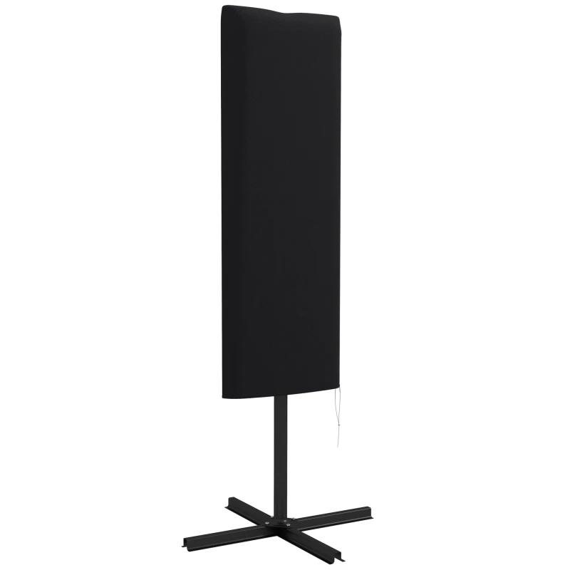 Image of Outsunny Outsunny Garden Parasol Cover for 2-4m Outdoor Umbrella Protector w/ Rod, Zipper