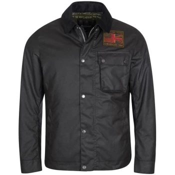 Image of Barbour International Workers Wax Jacket - Black