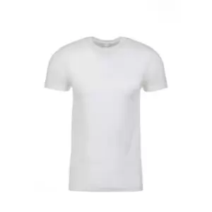 Image of Next Level Adults Unisex Suede Feel Crew Neck T-Shirt (S) (White)