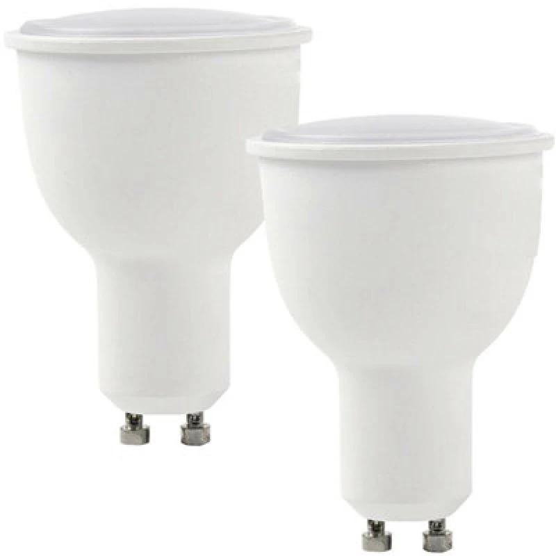 Image of Loops 2x WiFi Colour Changing LED Light Bulb 4.5W GU10 Warm Cool White Dimmable Lamp White