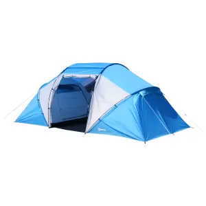Image of Outsunny 460Lx230Wx195H cm Camping Tent Shelter-Blue/White