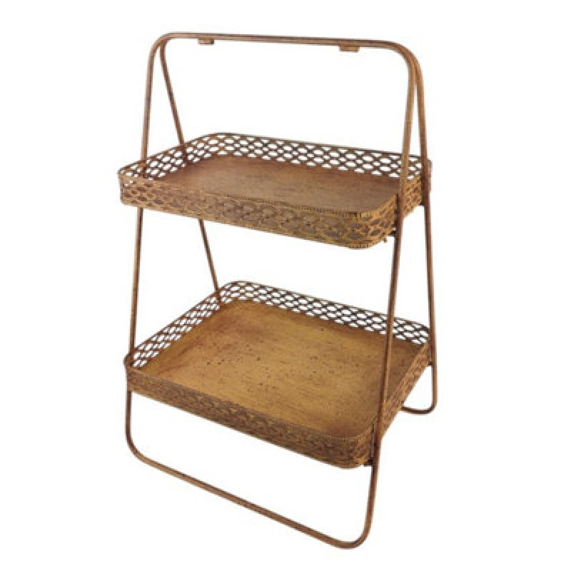 Image of Minster Display Shelf - Metal - L38 X W29 X H59cm - Rusty