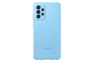Image of Samsung Galaxy A52 5G Silicone Cover in Blue (EF-PA525TLEGWW)